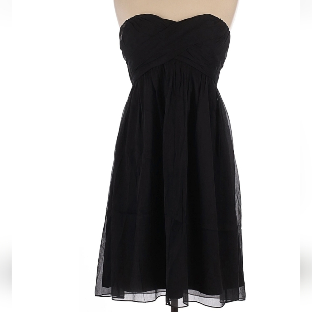 J. Crew Silk Black Cocktail Dress